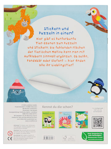 ars edition Stickerheft "Meine Puzzle-Sticker - Lieblingstiere"