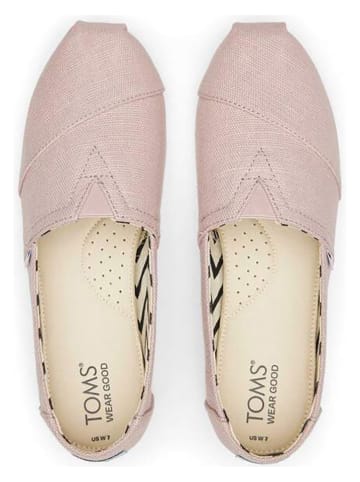 TOMS Slippersy w kolorze jasnoróżowym