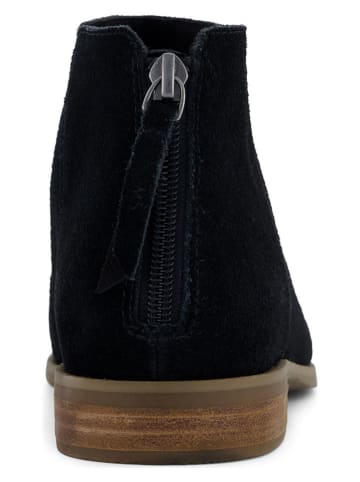 TOMS Leder-Boots in Schwarz