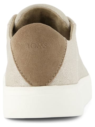 TOMS Leder-Sneakers in Gold