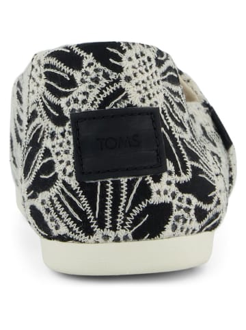 TOMS Slippersy w kolorze czarno-kremowym