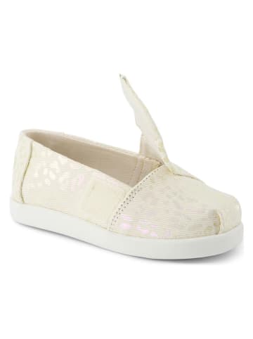 TOMS Slippersy w kolorze kremowym