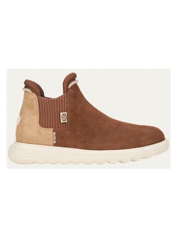 Hey Dude Chelseaboots lichtbruin