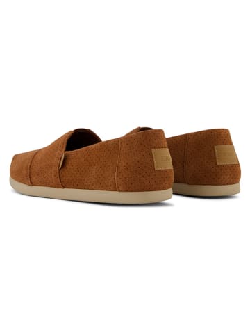 TOMS Leren instappers lichtbruin