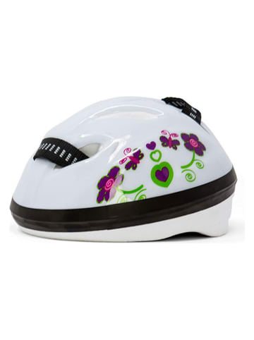 MAMAMEMO Kask rowerowy w kolorze białym dla lalek - 3+