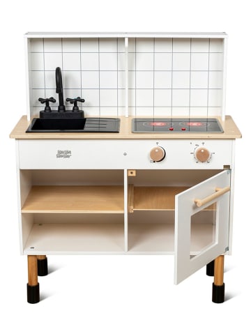 MAMAMEMO Kuchnia w kolorze biało-beżowym - 3+