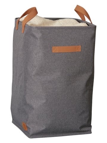 STORE IT Kosz w kolorze szarym na pranie - wys. 58 x Ø 35 cm