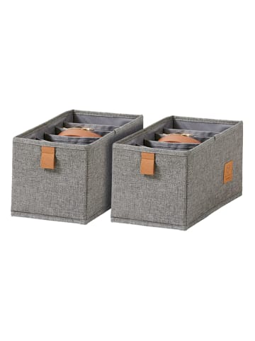 STORE IT Organizery (2 szt.) w kolorze szarym - 30 x 15 x 15 cm