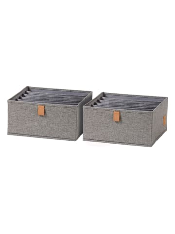 STORE IT Organizery (2 szt.) w kolorze szarym - 30 x 15 x 30 cm