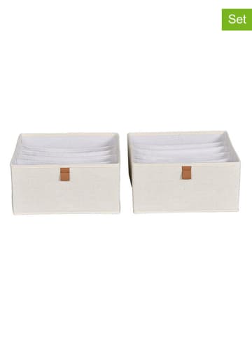 STORE IT 2er-Set: Organizer in Creme - (B)30 x (H)15 x (T)30 cm