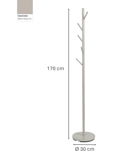 STORE IT Garderobenständer ''Loft'' in Hellgrau - (H)170 x Ø 30 cm