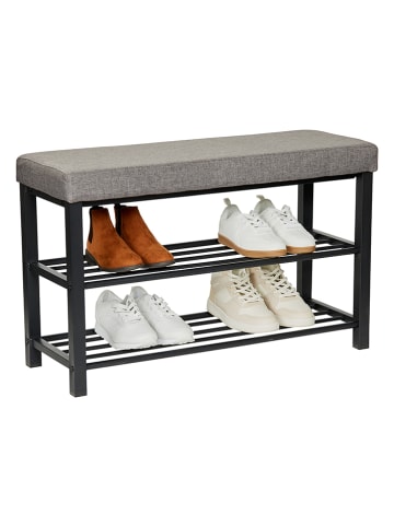 STORE IT Regał "Loft" w kolorze srebrno-szarym na buty - 80 x 50 x 31 cm
