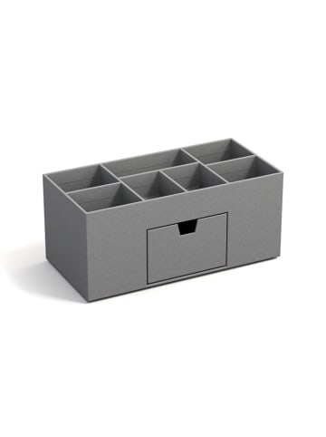 BigsoBox Schreibtisch-Organizer "Vendela" in Grau - (B)10 x (H)8,5 x (T)10 cm