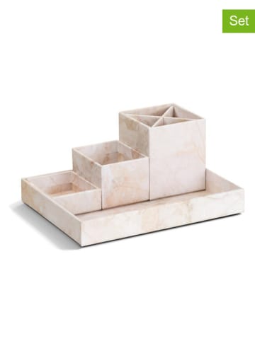 BigsoBox 4tlg. Set: Desktop-Organizer "Lena" in Beige