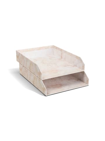 BigsoBox 2er Set: Dokumenten-Ablagen "Hakan" in Beige - DIN-A4
