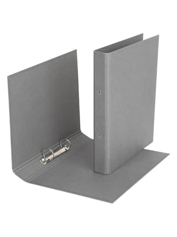 BigsoBox Ringmappe "Ringo" in Hellgrau - (L)31,5 x (B)25 x (H)5 cm