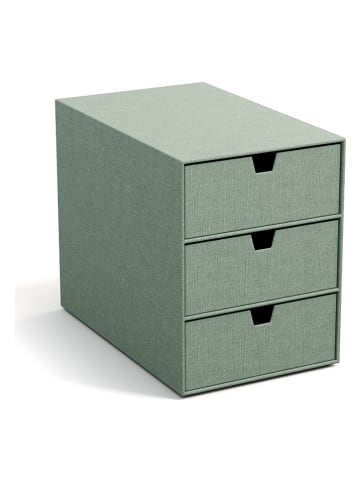BigsoBox Schubladenbox "Ingrid" in Grün - (B)16 x (H)20,5 x (T)25 cm