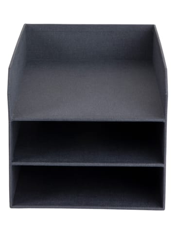 BigsoBox Organizer "Trey" w kolorze ciemnoszarym na dokumenty - 23 x 21 x 31,5 cm