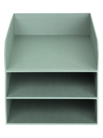 BigsoBox Dokumenten-Ablage "Trey" in Grün - (B)23 x (H)21 x (T)31,5 cm