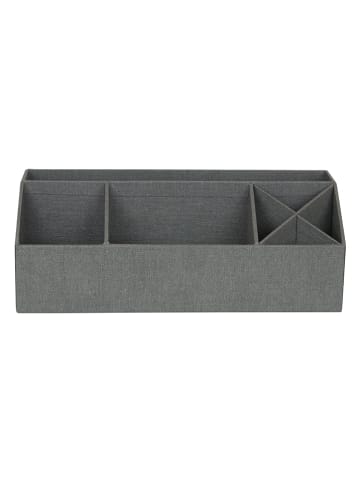 BigsoBox Schreibtisch-Organizer "Elisa" in Grau - (B)33 x (H)12,5 x (T)12,5 cm