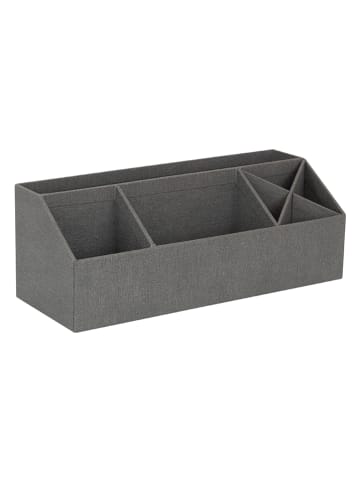 BigsoBox Schreibtisch-Organizer "Elisa" in Grau - (B)33 x (H)12,5 x (T)12,5 cm
