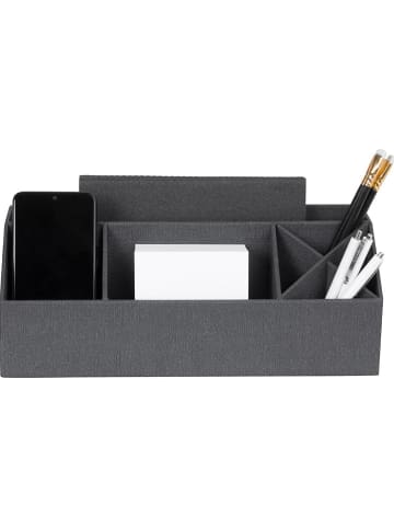 BigsoBox Organizer "Elisa" w kolorze ciemnoszarym - 33 x 12,5 x 12,5 cm