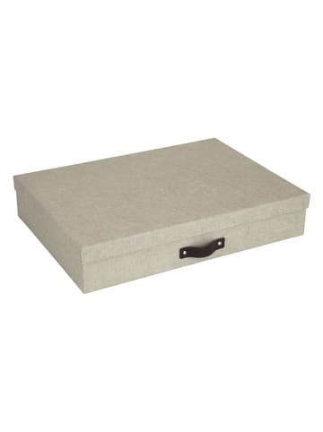 BigsoBox Dokumentenbox "Sverker" in Beige - (L)43,5 x (B)31 x (H)8,5 cm