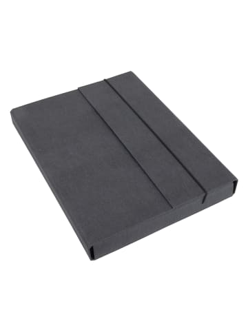 BigsoBox Sammelmappe "Olof" in Grau - (L)34,5 x (B)26 x (H)4 cm