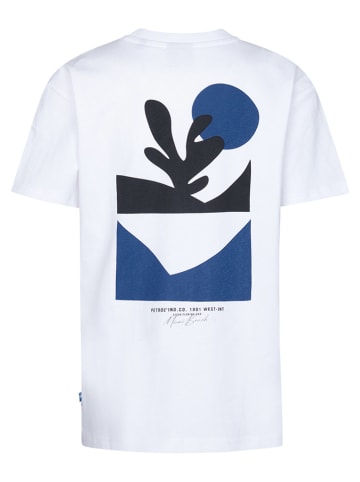 Petrol Industries Shirt in Weiß/ Blau