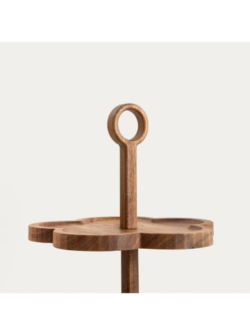 Homla Etagere ''Gibara'' in Braun - (H)28,5 x Ø 25 cm