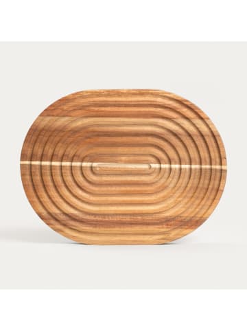 Homla Servierplatte ''Mooka'' in Hellbraun - (L)33 x (B)25,5 cm