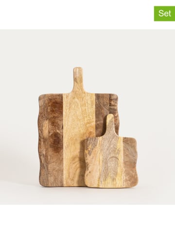 Homla 2er-Set: Schneidebretter ''Indica'' in Beige