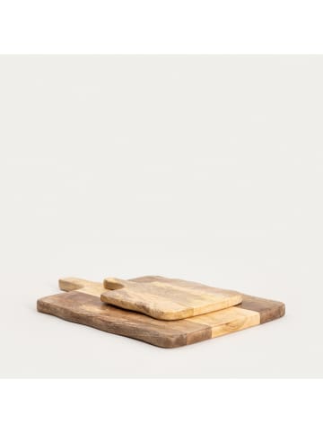 Homla 2er-Set: Schneidebretter ''Indica'' in Beige