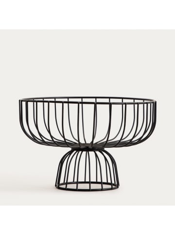Homla Obstkorb ''Wardon'' in Schwarz - (H)18,5 x Ø 28 cm