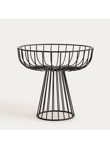 Homla Obstkorb ''Wardon'' in Schwarz - (H)28 x Ø 30 cm