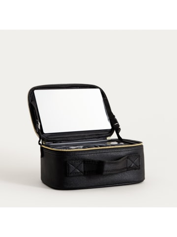Homla Kosmetiktasche ''Voyelle'' in Schwarz - (B)24,5 x (H)11 x (T)18,5 cm