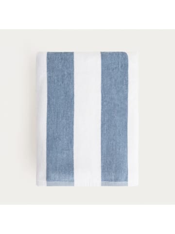Homla Badetuch ''Lawena'' in Blau/ Weiß - (L)150 x (B)100 cm