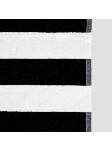 Homla Duschtuch ''Lawena'' in Schwarz/ Weiß - (L)130 x (B)70 cm