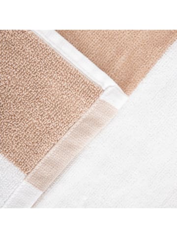 Homla Badetuch ''Lawena'' in Beige/ Weiß - (L)150 x (B)100 cm