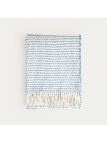 Homla Wohndecke ''Sorbo'' in Hellblau/ Creme - (L)200 x (B)150 cm