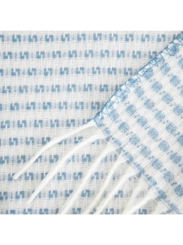 Homla Wohndecke ''Sorbo'' in Hellblau/ Creme - (L)200 x (B)150 cm