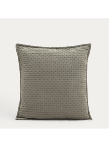 Homla Kissenhülle ''Anisha'' in Khaki - (L)45 x (B)45 cm