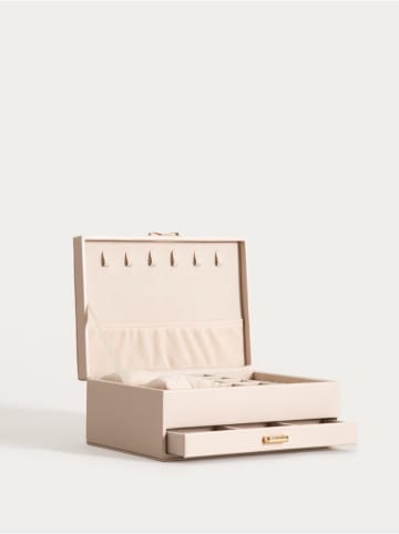 Homla Schmuckkästchen "Hope" in Creme - (B)24 x (H)10 x (T)17 cm