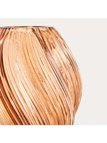 Homla Vase ''Swirl'' in Orange - (H)21 x Ø 17 cm