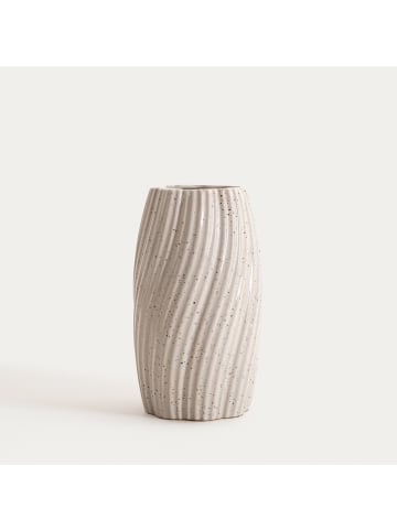 Homla Vase ''Nario'' in Beige - (H)24,5 x Ø 14 cm