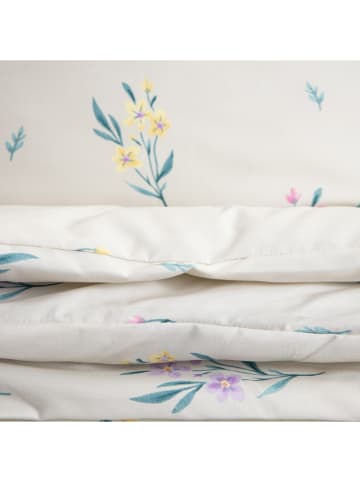 Homla Mikrofaser-Bettwäsche-Set "Floral Dream" in Weiß/ Bunt/ Beige