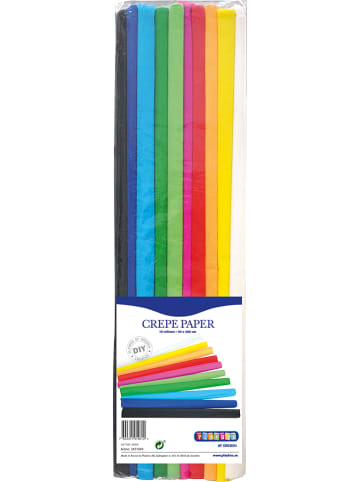 Playbox Krepp-Papier in Bunt - 10 Rollen