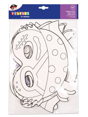 Playbox Tekturowe maski (12 szt.) "Pirates" - 3+