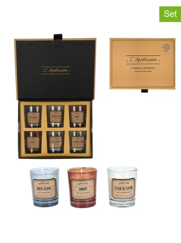 The Concept Factory 6-delige set: geurkaarsen meerkleurig - 6x 30 g