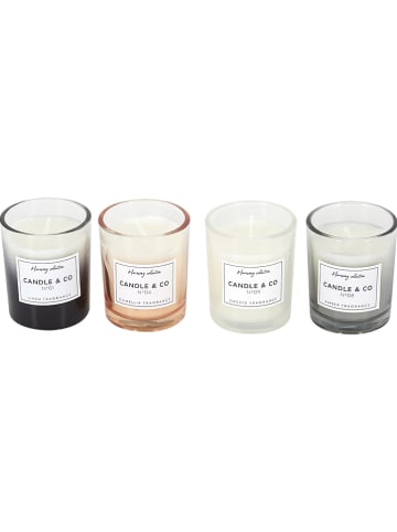 THE HOME DECO FACTORY 4er-Set: Duftkerzen - 4x 50 g